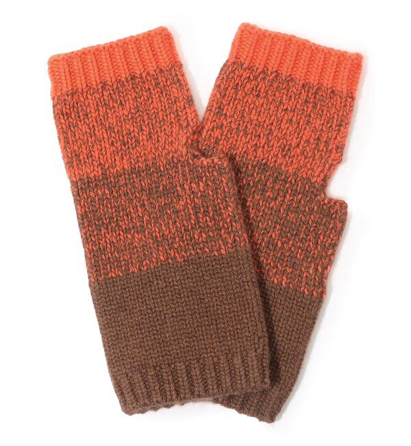 TOMORROWLAND GOODS「TOMORROWLAND カシミヤ フィンガーレス ニットグローブ」|手袋|46 ブラウン系