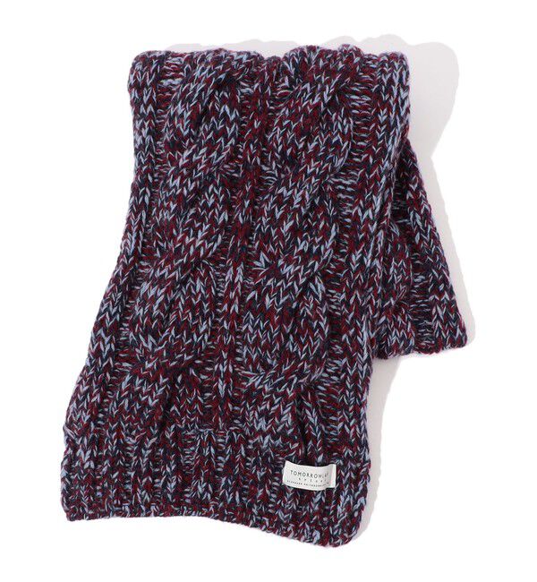 TOMORROWLAND GOODS「ウールケーブル ハンドマフラー」|マフラー|64 ボルドー系