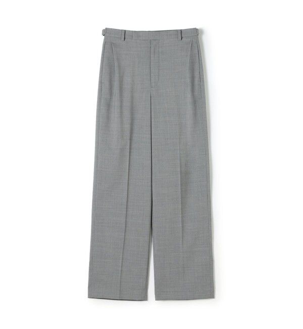 MACPHEE「ストレッチトロピカル ストレートパンツ」|スラックス|15 グレー