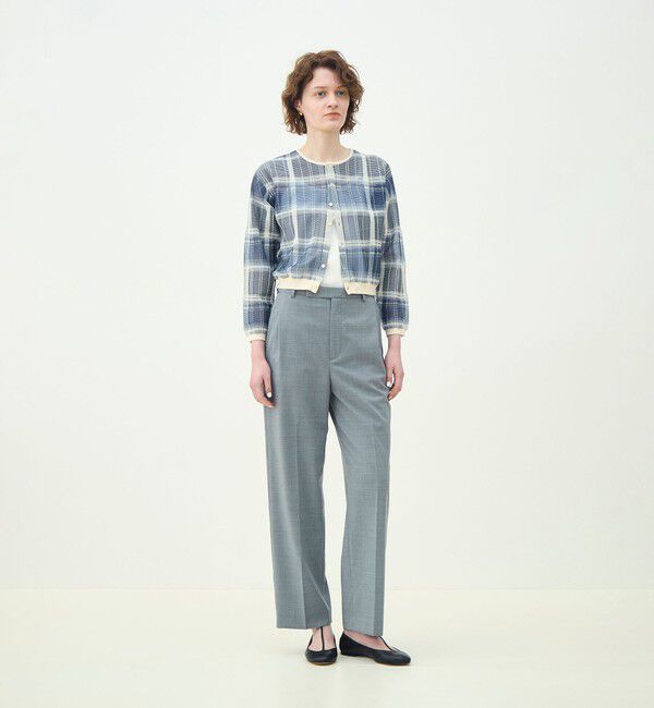 MACPHEE「ストレッチトロピカル ストレートパンツ」|スラックス|