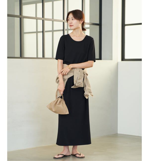 Plage「《追加》Rib ハーフスリーブ ワンピース 4」|ワンピース|