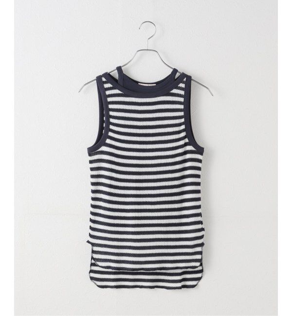 IENA LA BOUCLE「CAROUSE LAMBRA/ケラウズランブラ ボーダータンクトップ パックT(2枚1set) 251-355BD」|タンクトップ|