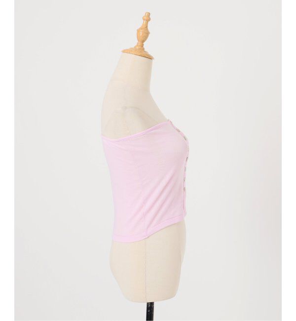 SLOBE IENA「miller/ミラー SLOBE別注 シアーカットソービスチェ」|チューブトップ|