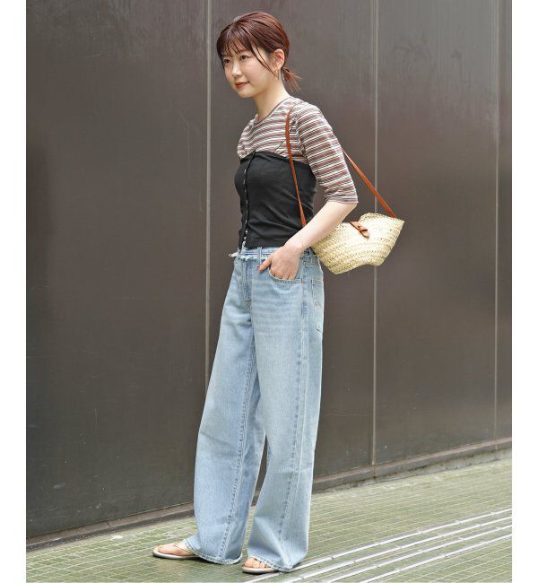 SLOBE IENA「miller/ミラー SLOBE別注 シアーカットソービスチェ」|チューブトップ|