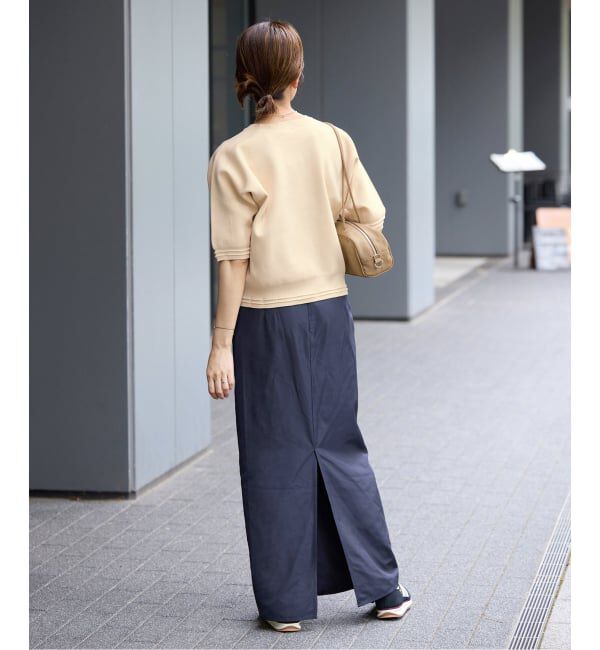 IENA「Wニットスウェットプルオーバー」|ニット・セーター|