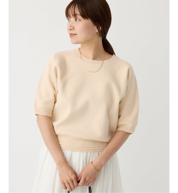 IENA「Wニットスウェットプルオーバー」|ニット・セーター|