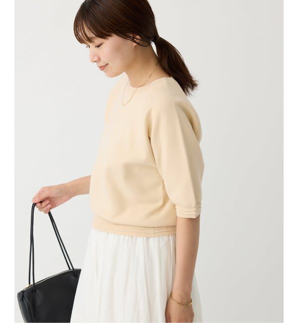 IENA「Wニットスウェットプルオーバー」|ニット・セーター|