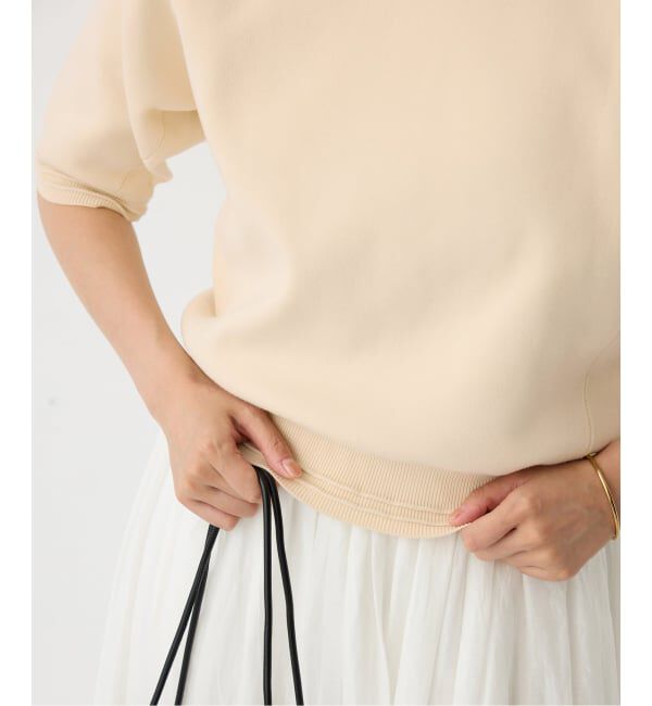 IENA「Wニットスウェットプルオーバー」|ニット・セーター|