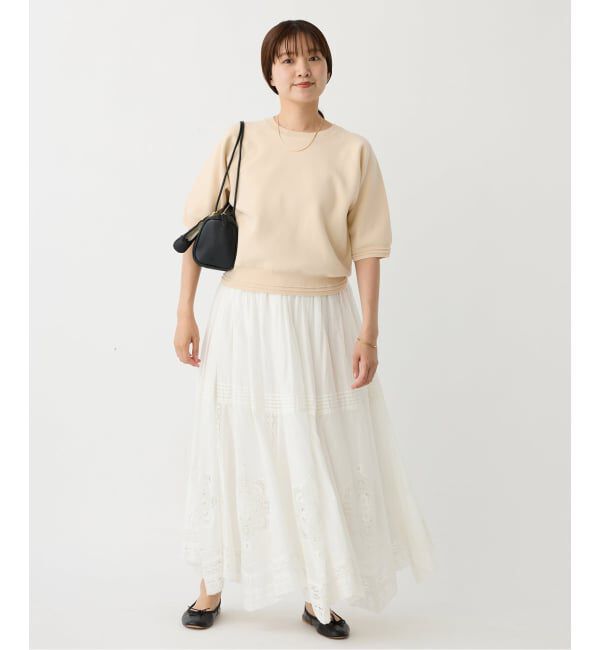 IENA「Wニットスウェットプルオーバー」|ニット・セーター|