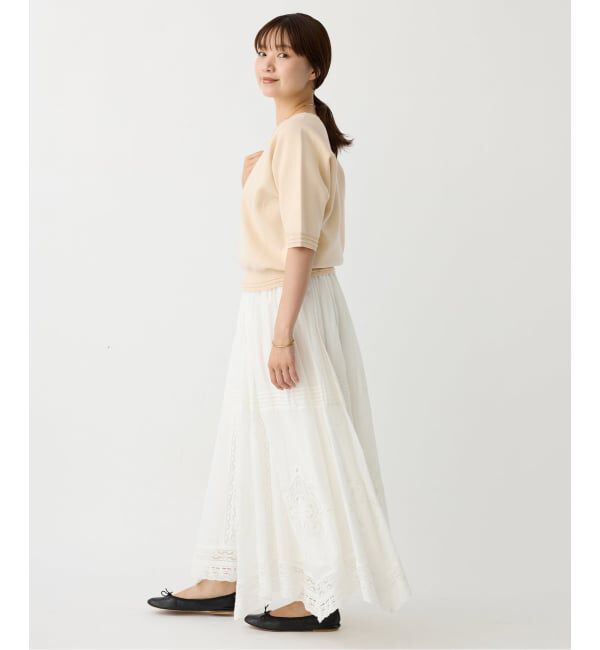 IENA「Wニットスウェットプルオーバー」|ニット・セーター|