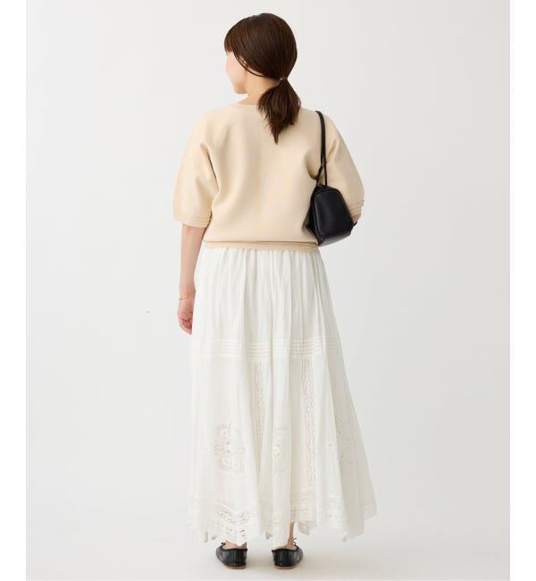 IENA「Wニットスウェットプルオーバー」|ニット・セーター|