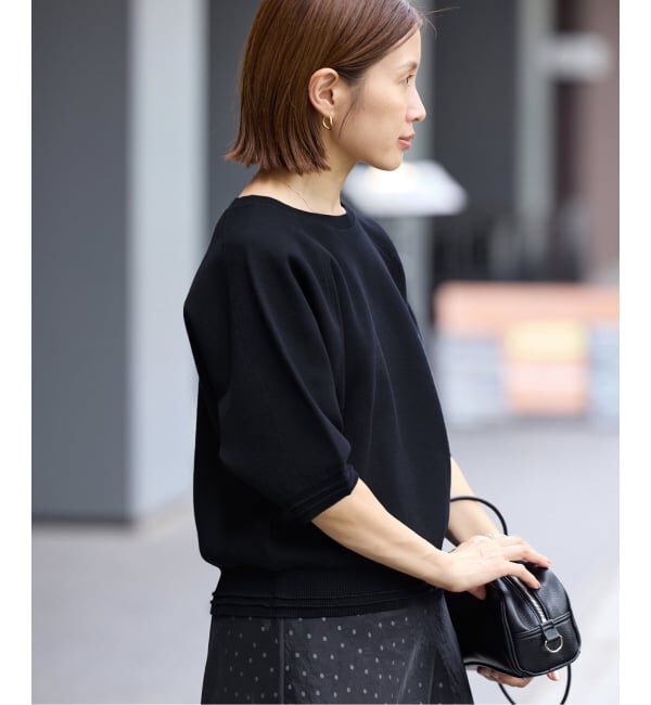 IENA「Wニットスウェットプルオーバー」|ニット・セーター|