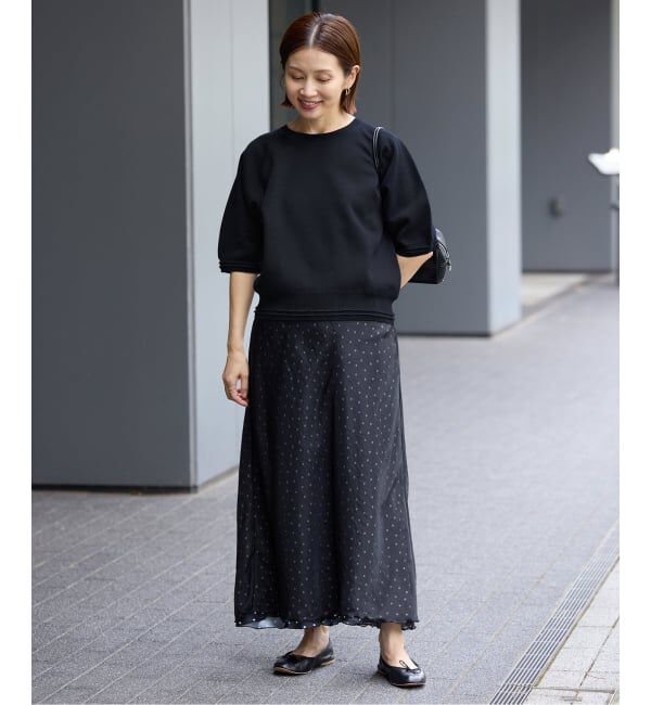 IENA「Wニットスウェットプルオーバー」|ニット・セーター|