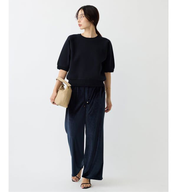 IENA「Wニットスウェットプルオーバー」|ニット・セーター|