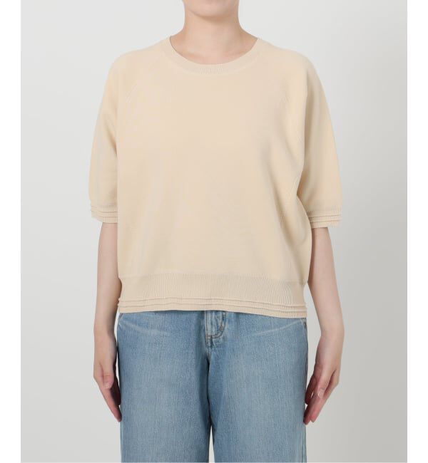 IENA「Wニットスウェットプルオーバー」|ニット・セーター|