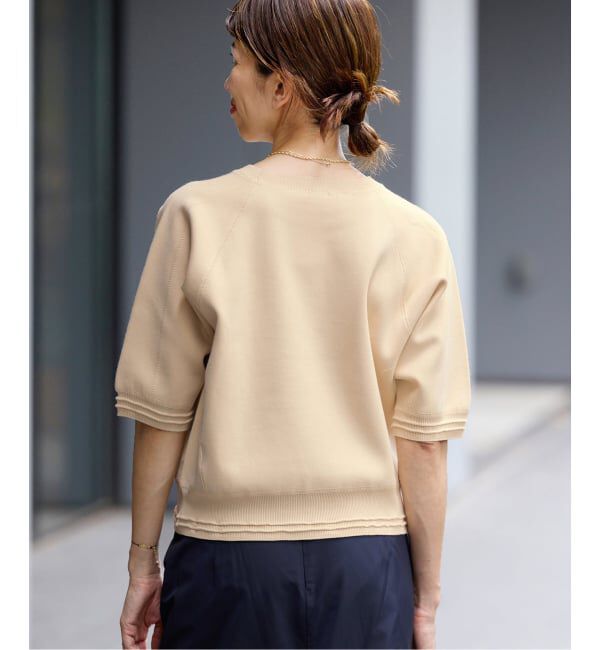 IENA「Wニットスウェットプルオーバー」|ニット・セーター|