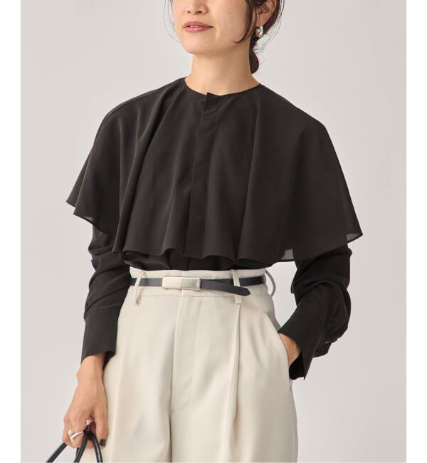 VERMEIL par iena「ruffle collar ブラウス」|シャツ・ブラウス|