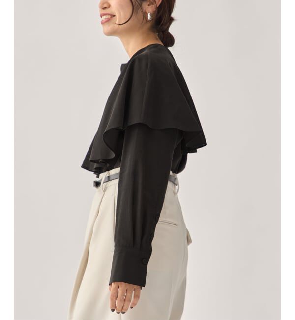 VERMEIL par iena「ruffle collar ブラウス」|シャツ・ブラウス|