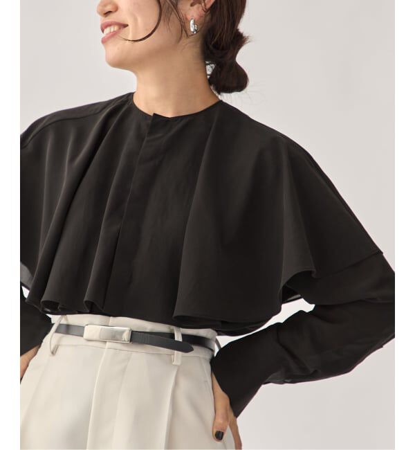 VERMEIL par iena「ruffle collar ブラウス」|シャツ・ブラウス|