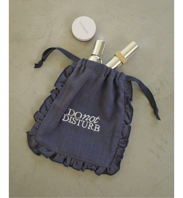 SLOBE IENA「LOUNA SLOBE別注 巾着ポーチ」|ポーチ|ネイビー