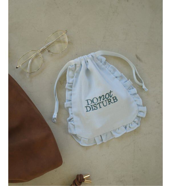 SLOBE IENA「LOUNA SLOBE別注 巾着ポーチ」|ポーチ|サックスブルー B