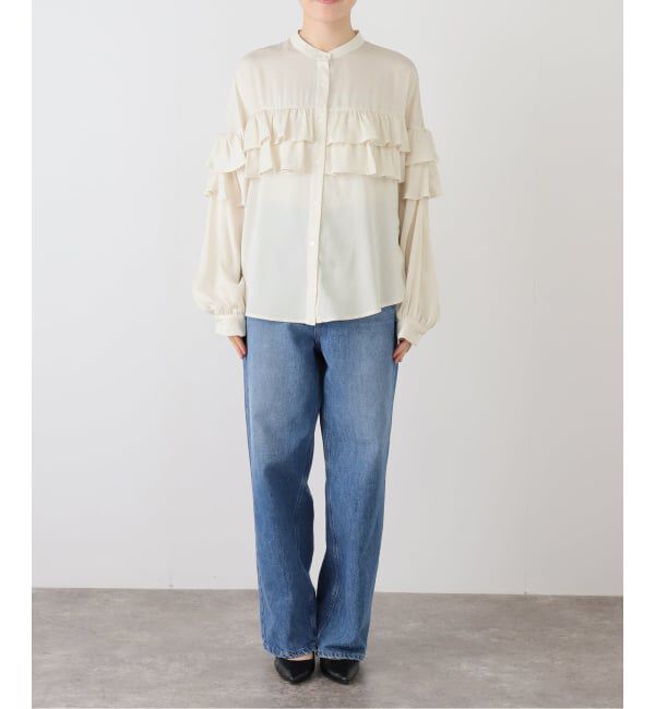 SLOBE IENA「ダブルフリルブラウス」|シャツ・ブラウス|