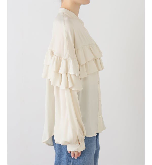 SLOBE IENA「ダブルフリルブラウス」|シャツ・ブラウス|