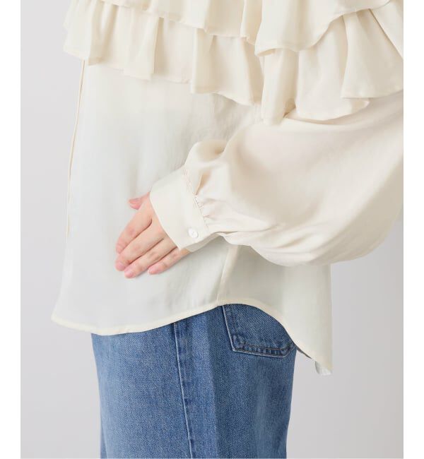 SLOBE IENA「ダブルフリルブラウス」|シャツ・ブラウス|