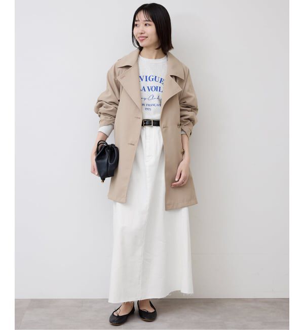 SLOBE IENA「LE DENIM BOXY TUCK デニムスカート」|スカート|