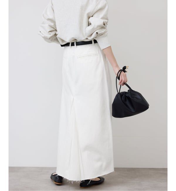 SLOBE IENA「LE DENIM BOXY TUCK デニムスカート」|スカート|