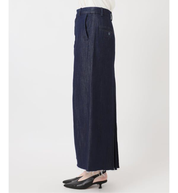 SLOBE IENA「LE DENIM BOXY TUCK デニムスカート」|スカート|