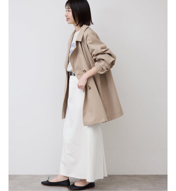 SLOBE IENA「LE DENIM BOXY TUCK デニムスカート」|スカート|