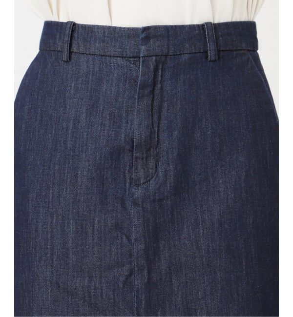 SLOBE IENA「LE DENIM BOXY TUCK デニムスカート」|スカート|