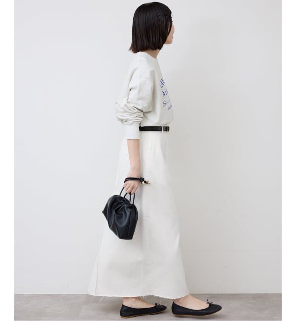 SLOBE IENA「LE DENIM BOXY TUCK デニムスカート」|スカート|