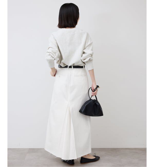 SLOBE IENA「LE DENIM BOXY TUCK デニムスカート」|スカート|