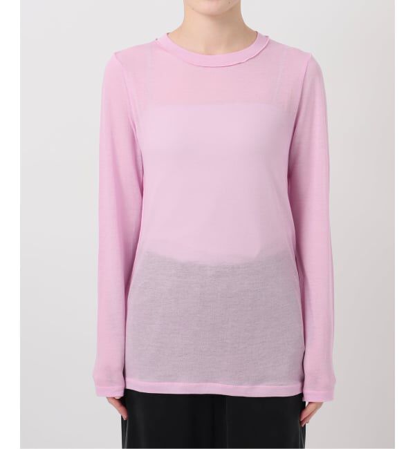 IENA LA BOUCLE「TOURNON /トゥルノン COTTON GEORGETTE C/N プルオーバー 26SSCS033」|Tシャツ・カットソー|