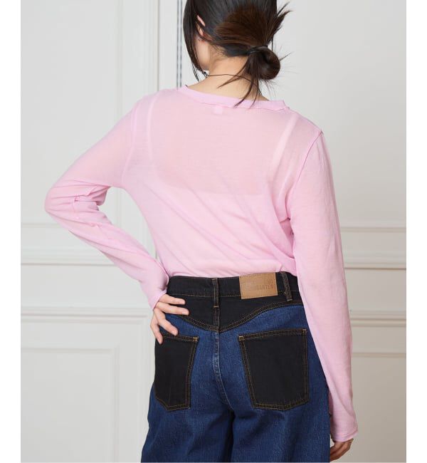 IENA LA BOUCLE「TOURNON /トゥルノン COTTON GEORGETTE C/N プルオーバー 26SSCS033」|Tシャツ・カットソー|