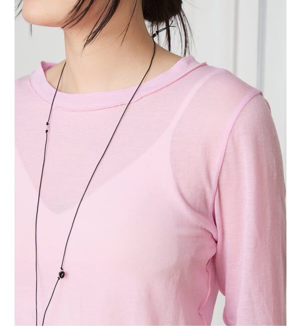 IENA LA BOUCLE「TOURNON /トゥルノン COTTON GEORGETTE C/N プルオーバー 26SSCS033」|Tシャツ・カットソー|