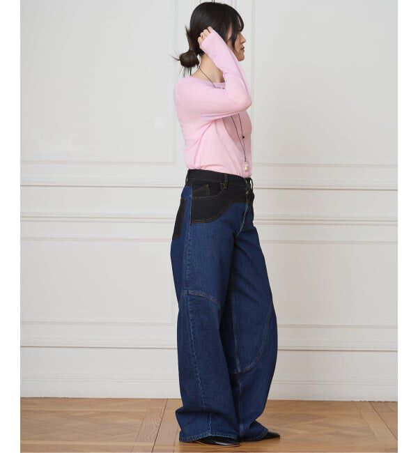 IENA LA BOUCLE「TOURNON /トゥルノン COTTON GEORGETTE C/N プルオーバー 26SSCS033」|Tシャツ・カットソー|