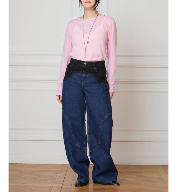 IENA LA BOUCLE「TOURNON /トゥルノン COTTON GEORGETTE C/N プルオーバー 26SSCS033」|Tシャツ・カットソー|