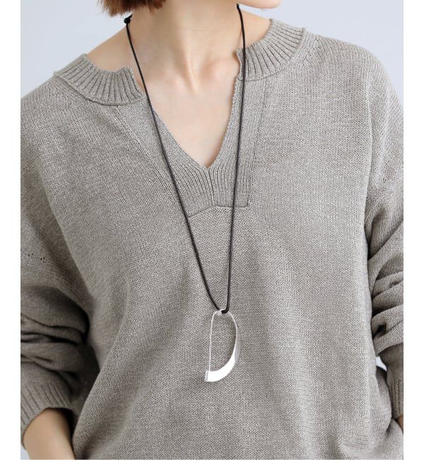 IENA「JAMIRAY/ジャミレイ MODERN CURVE PIN NL ネックレス」|ネックレス|シルバー