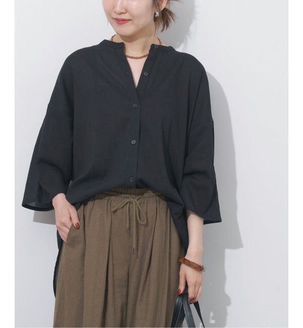 JOURNAL STANDARD relume「楊柳バンドカラーシャツ」|シャツ・ブラウス|