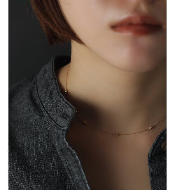 Lilas by Spick&Span「《WEB限定》3mmボール38cmネックレス K10」|ネックレス|ゴールド