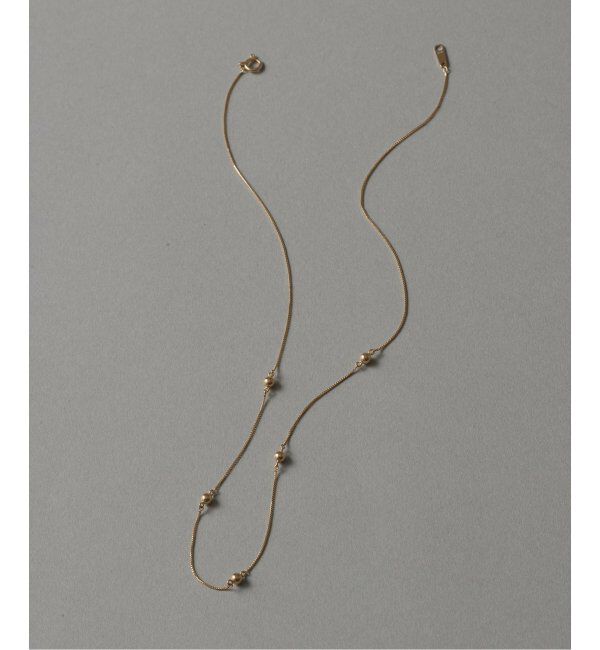 Lilas by Spick&Span「《WEB限定》3mmボール38cmネックレス K10」|ネックレス|