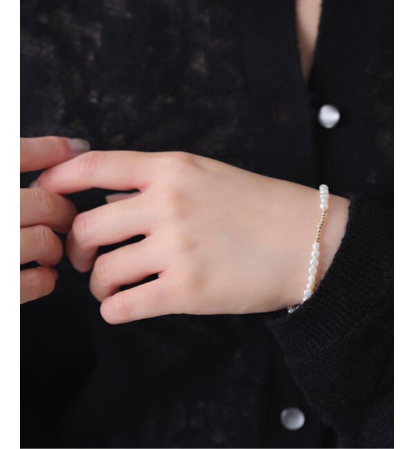 Lilas by Spick&Span「ミラーボール*サザレパールブレスレット K10」|ブレスレット・バングル|