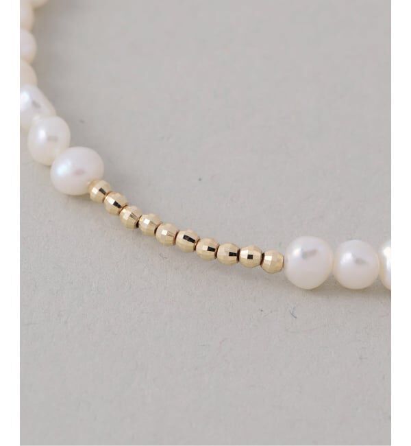 Lilas by Spick&Span「ミラーボール*サザレパールブレスレット K10」|ブレスレット・バングル|
