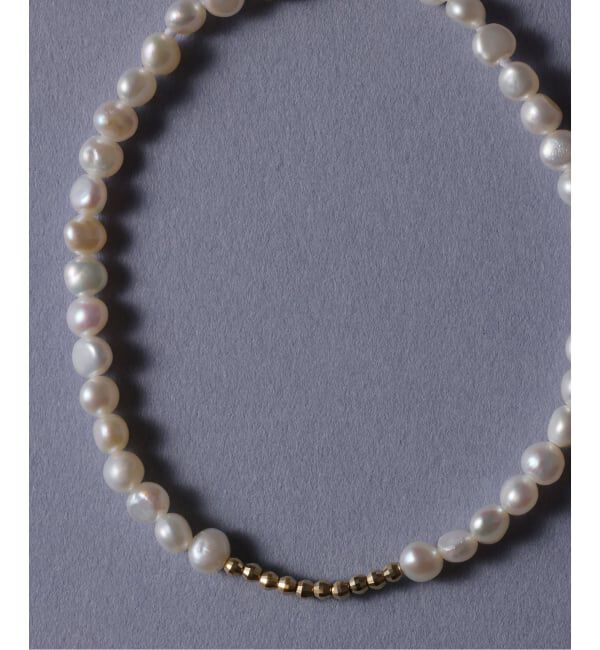 Lilas by Spick&Span「ミラーボール*サザレパールブレスレット K10」|ブレスレット・バングル|