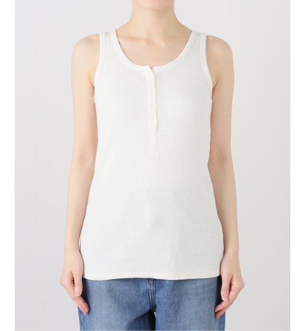 FRAMeWORK「《追加》コットンLINENテレコヘンリータンク2」|タンクトップ|