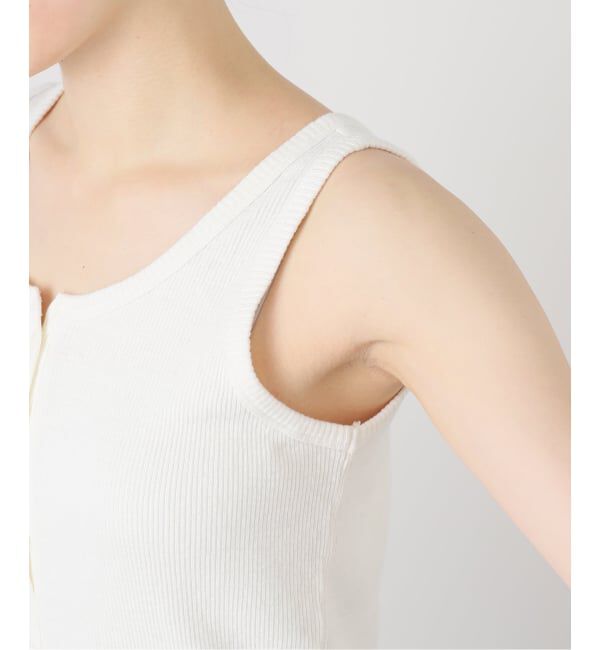 FRAMeWORK「《追加》コットンLINENテレコヘンリータンク2」|タンクトップ|