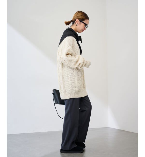 FRAMeWORK「ATHENA DESIGNS HAND ARAN CREW NECK プルオーバー」|ニット・セーター|